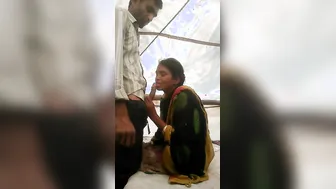 Construction Worker Bhabhi Sucking My Dick Behind Building Site