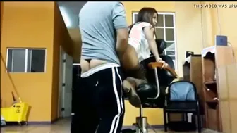 Office Slut Bent Over Chair Getting Fucked Hard From Behind