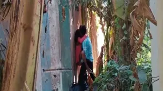 Desi College GF Fucking Friend Outdoors In Risky Mms