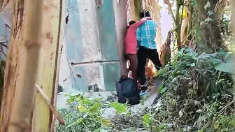 Desi College GF Fucking Friend Outdoors In Risky Mms