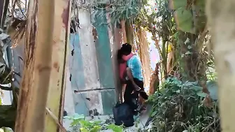 Desi College GF Fucking Friend Outdoors In Risky Mms