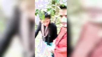 Gf Jerking Me Off Behind The Trees During Our Evening Park Walk