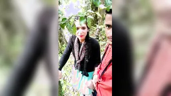 Gf Jerking Me Off Behind The Trees During Our Evening Park Walk