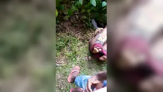 College Girl From Village Getting Banged Outdoors By Her Lover