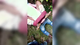 College Girl From Village Getting Banged Outdoors By Her Lover