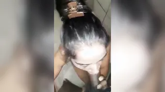 GF Swallowing His Warm Piss In Bathroom Amateur Tape