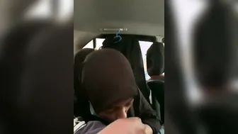 Naughty Nurse Riding Her Man Inside Parked Car After Shift