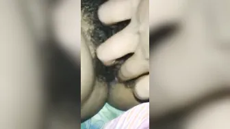 Lankan GF With Hairy Pussy Giving Sloppy Wet Blowjob