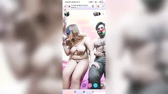 Slutty GF In Threesome Action Live Streaming For Fans