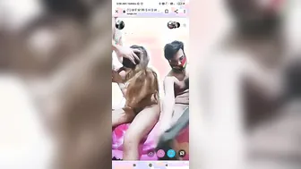 Slutty GF In Threesome Action Live Streaming For Fans
