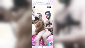 Slutty GF In Threesome Action Live Streaming For Fans