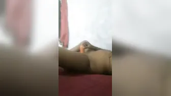 Married South Indian Wife Pleasuring Herself With Toy At Home