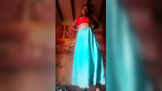 Village Wife Teasing And Stripping For Her Boyfriend On Camera