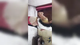 Village Wife Riding Her Husband's Friend While He Films It All