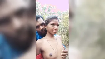 Village Wife Getting Tits Pressed And Fucked Outdoors Secretly