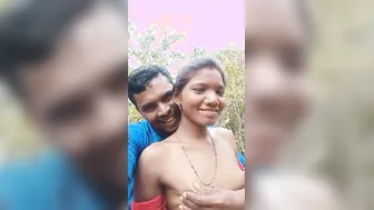Village Wife Getting Tits Pressed And Fucked Outdoors Secretly