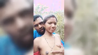 Village Wife Getting Tits Pressed And Fucked Outdoors Secretly