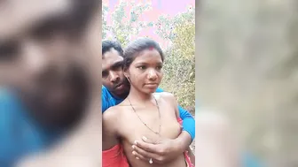 Village Wife Getting Tits Pressed And Fucked Outdoors Secretly