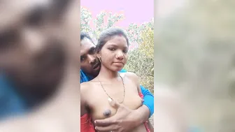 Village Wife Getting Tits Pressed And Fucked Outdoors Secretly