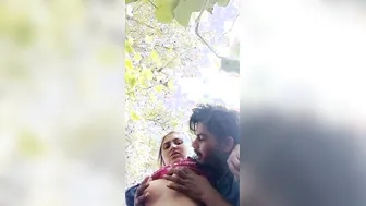 Horny Village Girl Getting Fucked Outdoors By Her Man Caught