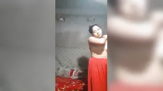 Innocent Girl Stripping Naked Making Private Video For Boyfriend