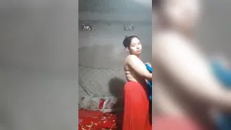Innocent Girl Stripping Naked Making Private Video For Boyfriend