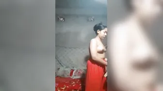 Innocent Girl Stripping Naked Making Private Video For Boyfriend