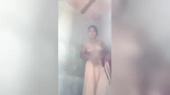 Dehati Wife Stripping Saree Showing Her Naked Pussy For Lover
