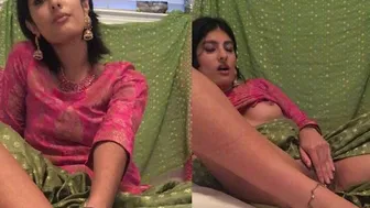 Beautiful Punjabi Babe Performing Naked Strip Show For Viewers