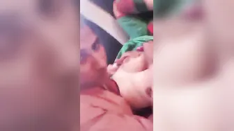 Horny Couple Fucking In The Backseat Caught On Camera