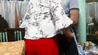 Indian Babe Riding Her Man Hard While Standing Up Together