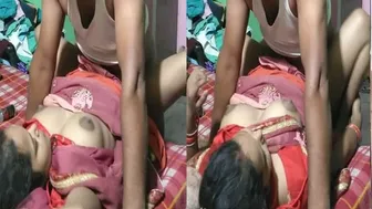 Village Wife Fucked In Saree While Family Sleeps Next Room