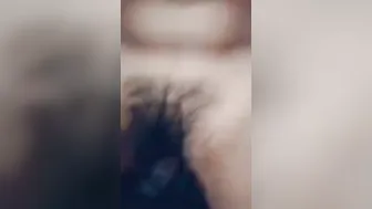 Hairy GF Moaning Softly While Getting Fucked At Home