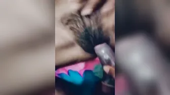Hairy GF Moaning Softly While Getting Fucked At Home