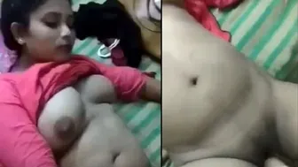 Chubby Bengali Babe Secretly Fucking Older Neighbor Behind Door