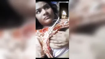 My GF Flashing Her Tits And Pussy During Naughty Video Call