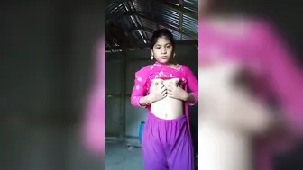Married Village Slut Exposing Her Hairy Pussy On Camera For Me