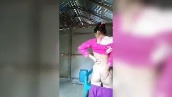 Married Village Slut Exposing Her Hairy Pussy On Camera For Me