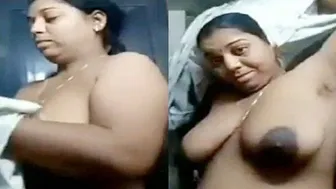 Aunty Getting Naked And Dirty Talking For Her Secret Boyfriend