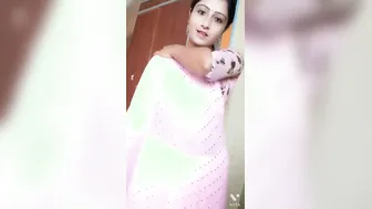 Beautiful Bhabhi Stripping Down And Teasing On Selfie Video