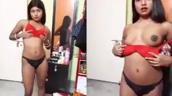 Married Bengali Slut Teasing With Her Big Natural Bouncing Tits