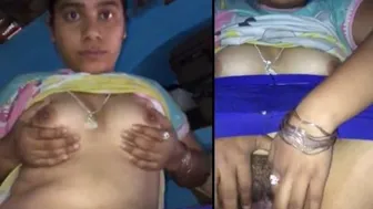 Naughty Desi Bhabhi Teasing With Her Big Natural Naked Tits