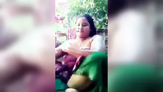 Married Woman Bathing Topless Caught On Hidden Camera