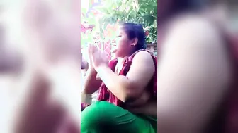 Married Woman Bathing Topless Caught On Hidden Camera