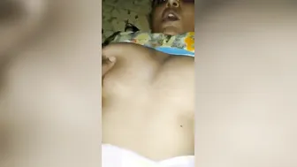 Indian Wife Getting Her Boobs Groped While Taking Dick