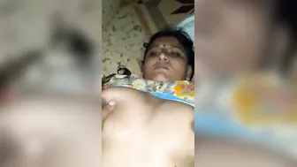 Indian Wife Getting Her Boobs Groped While Taking Dick