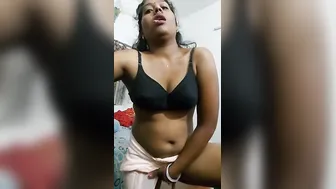 Naughty Wife Teasing And Playing With Herself In Private Bedroom