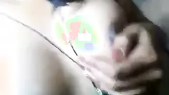 Horny Desi Girl Squeezing And Playing With Her Natural Big Boobs