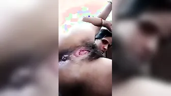 Petite Indian Wife Spreading Wide Showing Off Pink Pussy