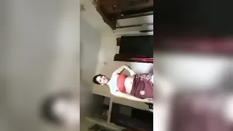 Curvy Bengali Wife Revealing Her Massive Natural Tits At Home